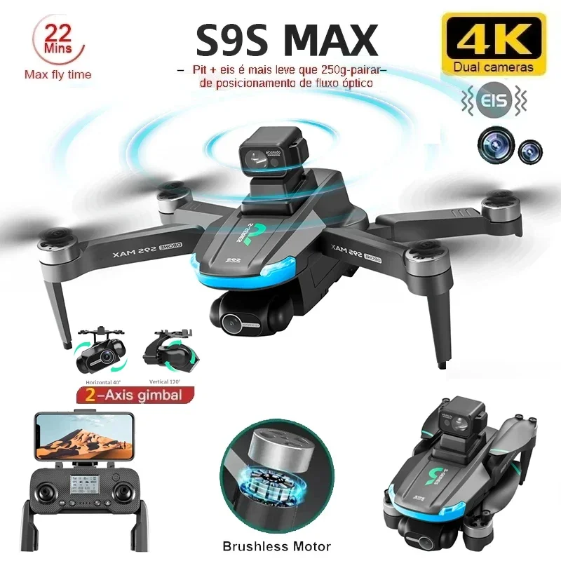 NUOVO S9S MAX MINI Drone 4K 2  - Drone Battery Box recensione e prezzo